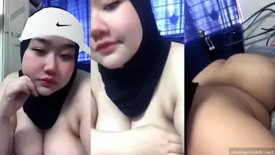 ABG Jilboobs Toge Viral FYP TikTok Ngangkang Becek