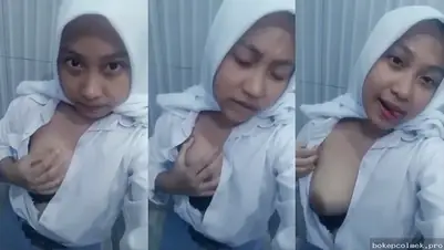 Bokep Hijab Remaja Toket Gede Pamer Body Seksi Sampe Memek Basah Becek